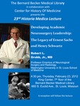 Developing academic neurosurgery leadership: The legacy of Ernest Sachs and Henry Schwartz by Robert L. Grubb Jr